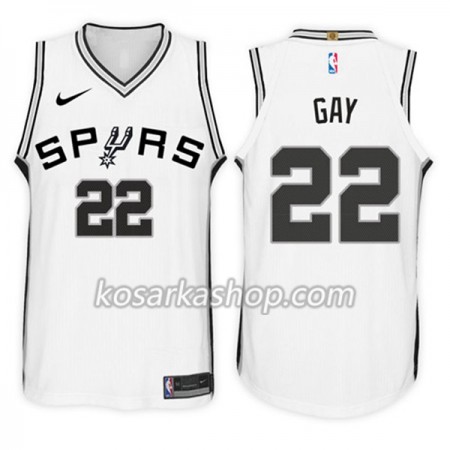 Dres San Antonio Spurs Rudy Gay 22 Nike 2017-18 Bijela Swingman